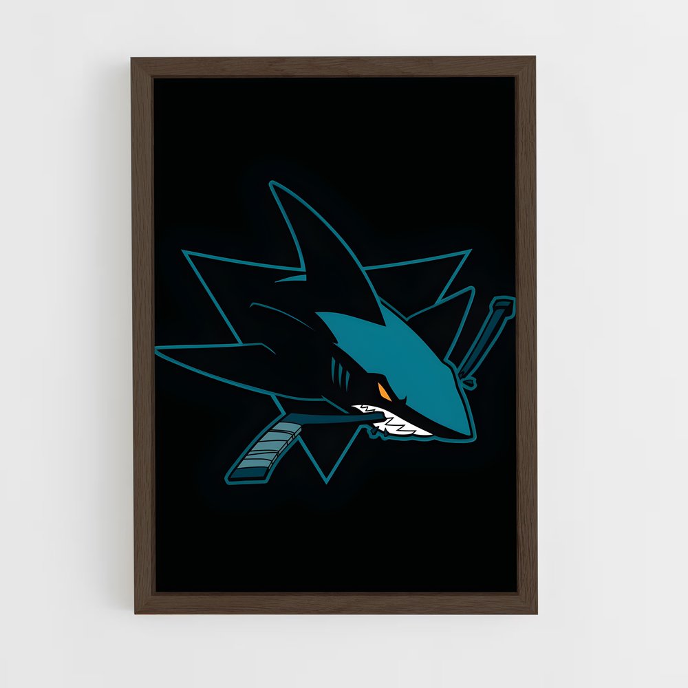 Poster Esprit des Requins – affiche Hockey sur glace (vue 5)
